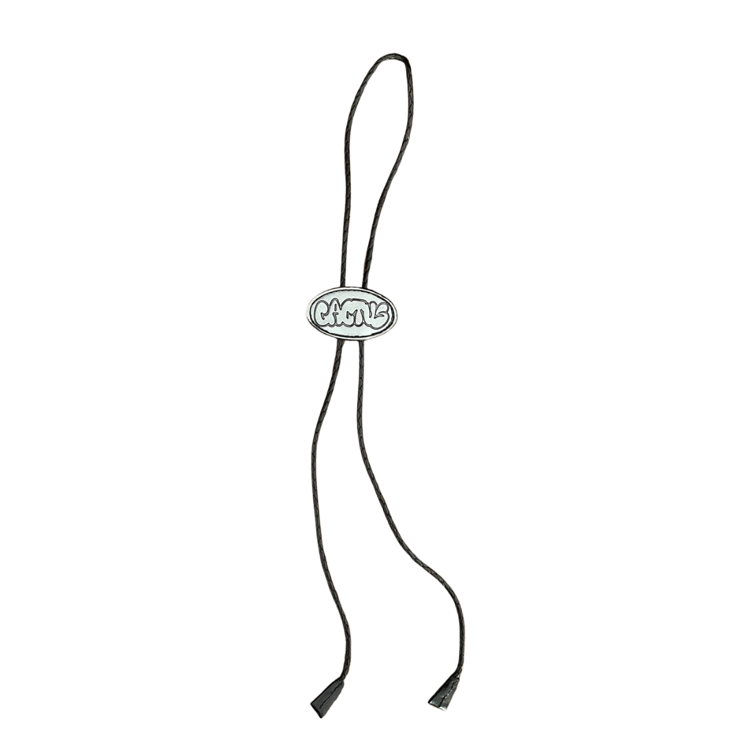 BOLO TIE CACTUS PLATA
