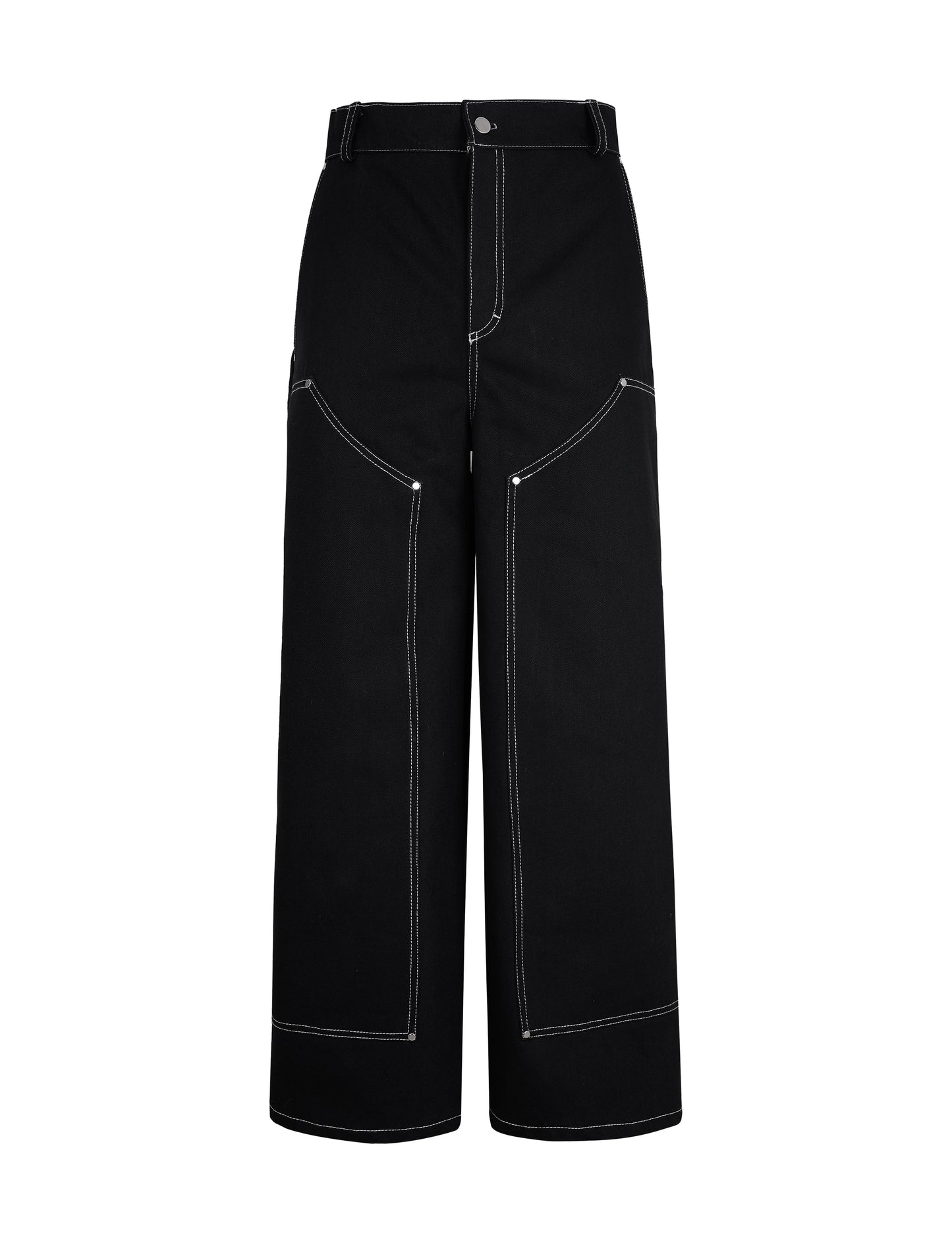 Jeans Black Caucho