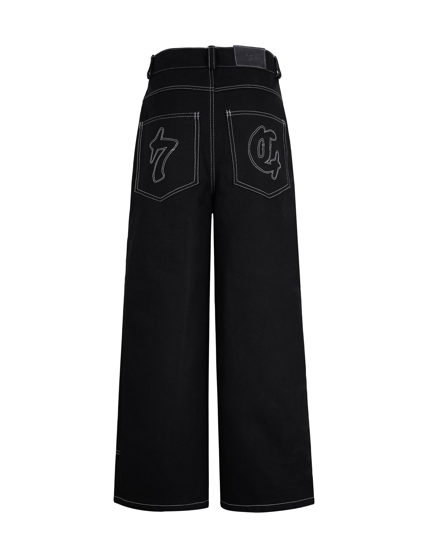 Jeans Black Caucho